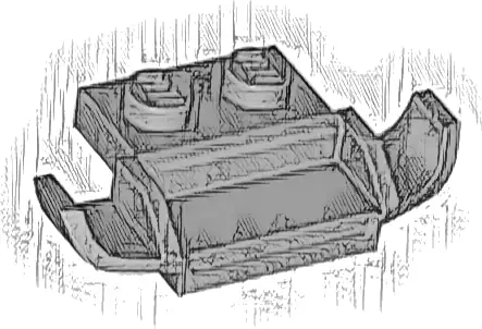Plate, Modified 1 x 2 with Racers Car Grille