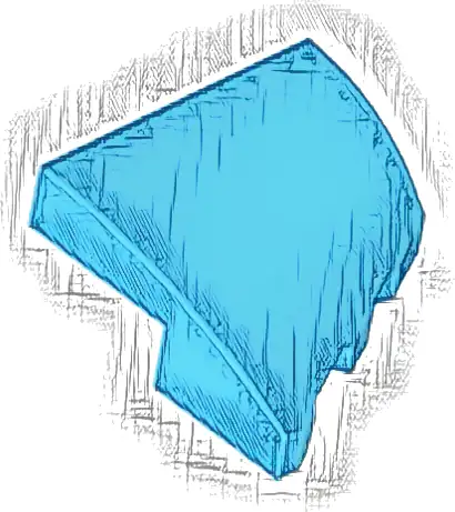 Wedge 2 x 2 x 2/3 Left