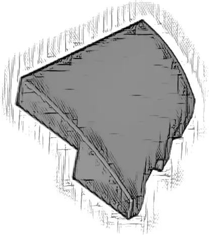 Wedge 2 x 2 x 2/3 Left