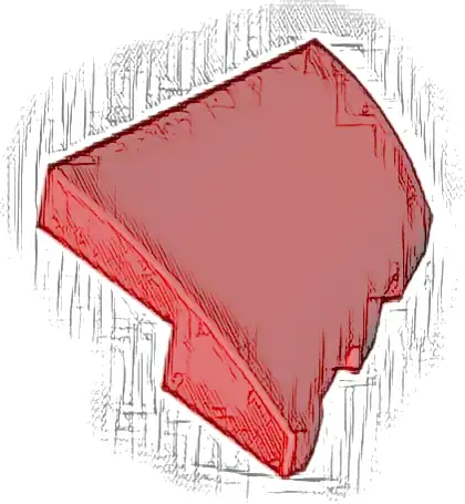 Wedge 2 x 2 x 2/3 Left