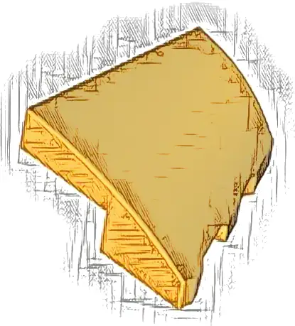 Wedge 2 x 2 x 2/3 Left