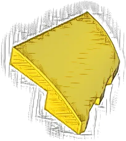 Wedge 2 x 2 x 2/3 Left