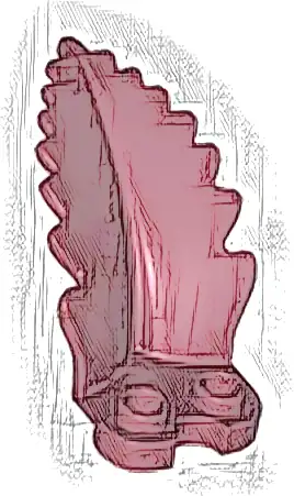 Plant Plate, Round 1 x 2 with Curved, Upright Leaf