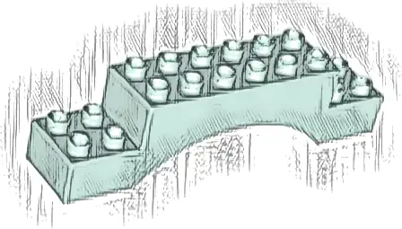 Duplo, Brick 2 x 10 x 2 Arch