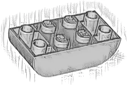 Slope, Curved 4 x 2 Inverted Double