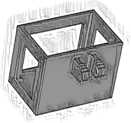 Crane Bucket Lift Basket 2 x 3 x 2 with Locking Hinge Fingers