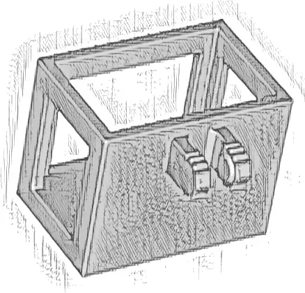 Crane Bucket Lift Basket 2 x 3 x 2 with Locking Hinge Fingers