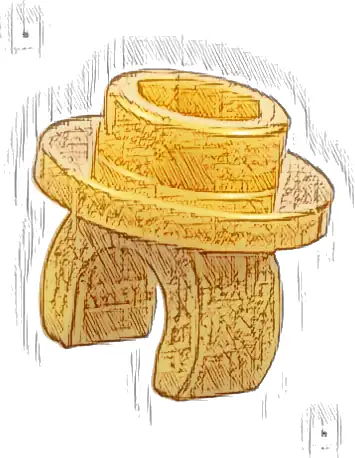 Plate, Round 1 x 1 with Clip on Bottom