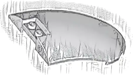 Windscreen 8 x 6 x 2 Curved