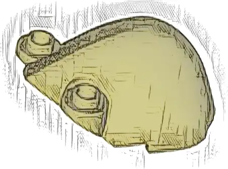 Large Figure Armor, Shoulder with 2 Hollow Studs