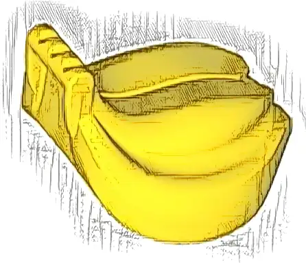 Duplo Bananas - Ridged Handle, Round Bottom Tube