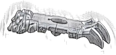 Minifigure Armor Shoulder Pads with Fur and 3 Spikes / Claws