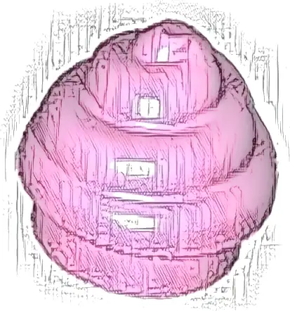 Plate, Round 1 x 1 with Horizontal Swirl / Twist