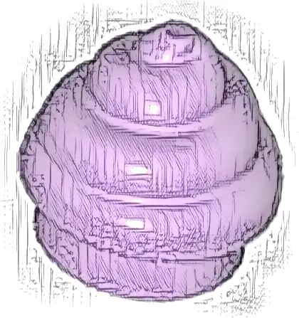 Plate, Round 1 x 1 with Horizontal Swirl / Twist