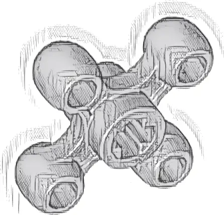Technic, Gear Knob Cog Wheel with Axle Hole (x Orientation)