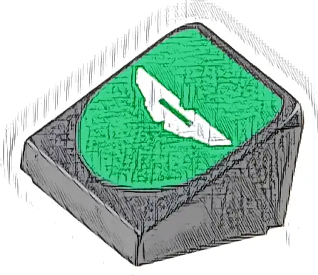 Slope 30 1 x 1 x 2/3 with White Aston Martin Logo on Green Background Pattern