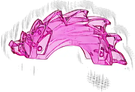 Power Burst, Curved with Dragon Head and Spines