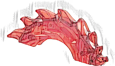 Power Burst, Curved with Dragon Head and Spines