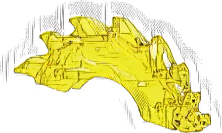 Power Burst, Curved with Dragon Head and Spines