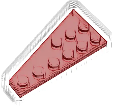 Wedge, Plate 6 x 3 Right