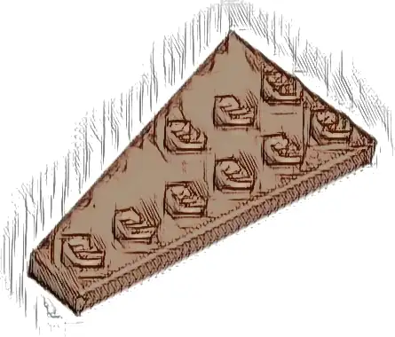 Wedge, Plate 6 x 3 Right