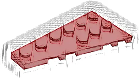 Wedge, Plate 6 x 3 Left