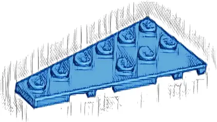 Wedge, Plate 6 x 3 Left
