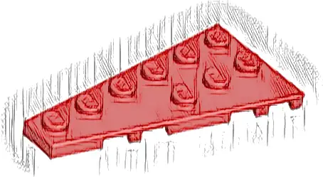 Wedge, Plate 6 x 3 Left