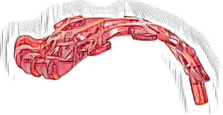 Power Burst, Energy Claw Section Rounded with Bar End and 3 Bar Handles