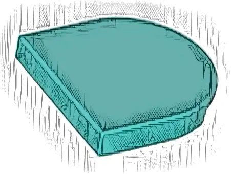 Tile, Round 2 x 2 Half Circle Extended