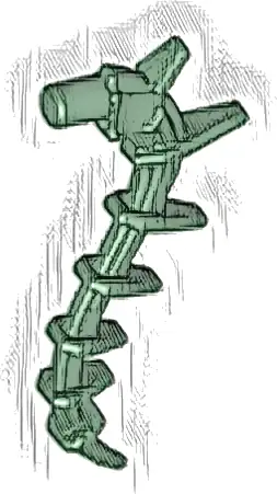 Plant Vine Seaweed / Appendage Spiked / Bionicle Spine