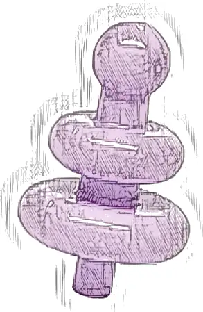 Minifigure, Antenna with 2 Diffusers and Small Pin