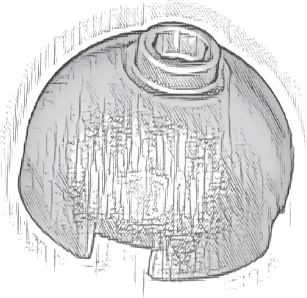 Brick, Round 2 x 2 Dome Top