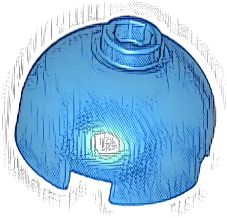 Brick, Round 2 x 2 Dome Top