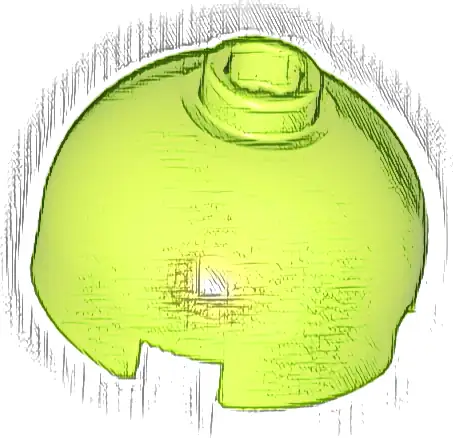 Brick, Round 2 x 2 Dome Top