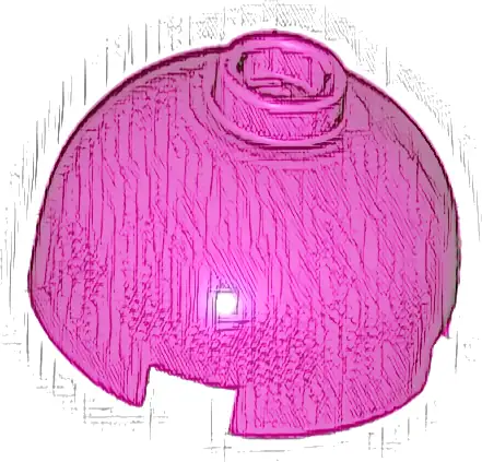 Brick, Round 2 x 2 Dome Top