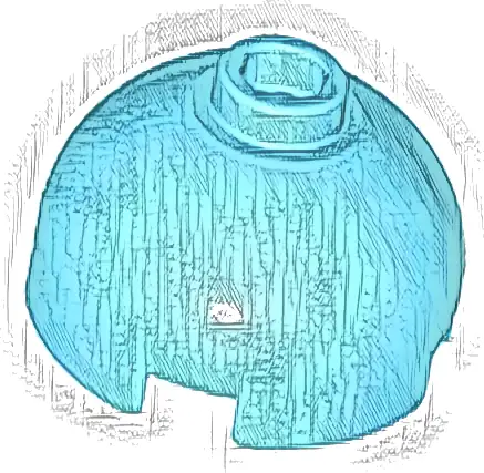 Brick, Round 2 x 2 Dome Top