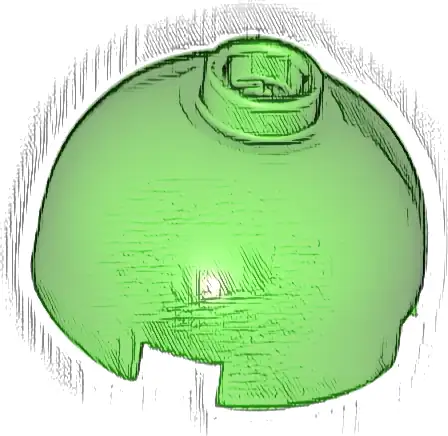 Brick, Round 2 x 2 Dome Top