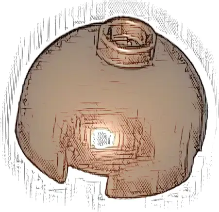 Brick, Round 2 x 2 Dome Top