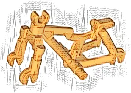 Część LEGO® 5554 Rama roweru, ciężki rower górski z klipsem na kierownicę