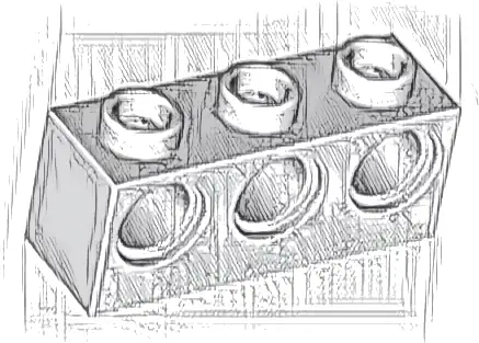 Technic, Brick 1 x 3 with Holes