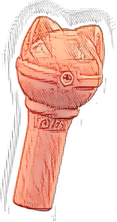 Minifigure, Utensil Microphone with Cat Ears