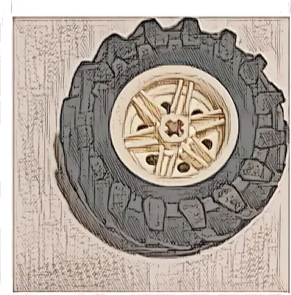 Wheel 30.4mm D. x 20mm with No Pin Holes and Reinforced Rim with Black Tire 56 x 26 Tractor (56145 / 70695)