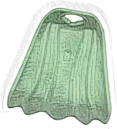 Minifigure Cape Flexible Rubber, Scalloped 5 Points (Batman)