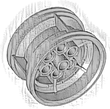 Wheel 43.2mm D. x 26mm Technic Racing Small, 6 Pin Holes