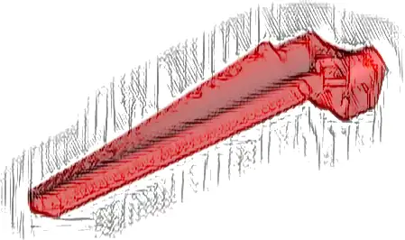 Technic, Panel Inverted Fairing #41 Long Smooth, Side B