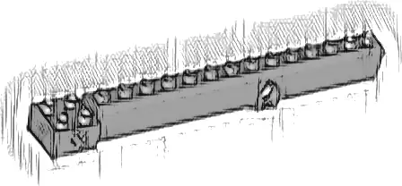 Crane Arm Outside, Wide with Pin Hole at Mid-Point