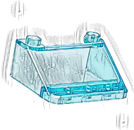 Windscreen 3 x 4 x 1 1/3 Large Glass Surface