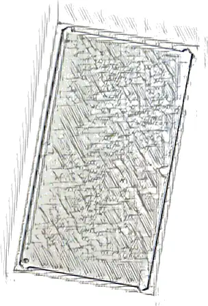 Glass for Window 1 x 4 x 6