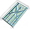 Część LEGO® 57895pb103 Szyba do okna 1 x 4 x 6 z metalicznie jasnoniebieskimi kryształami lodu, liniami i diamentem (naklejka) - Zestaw 43197